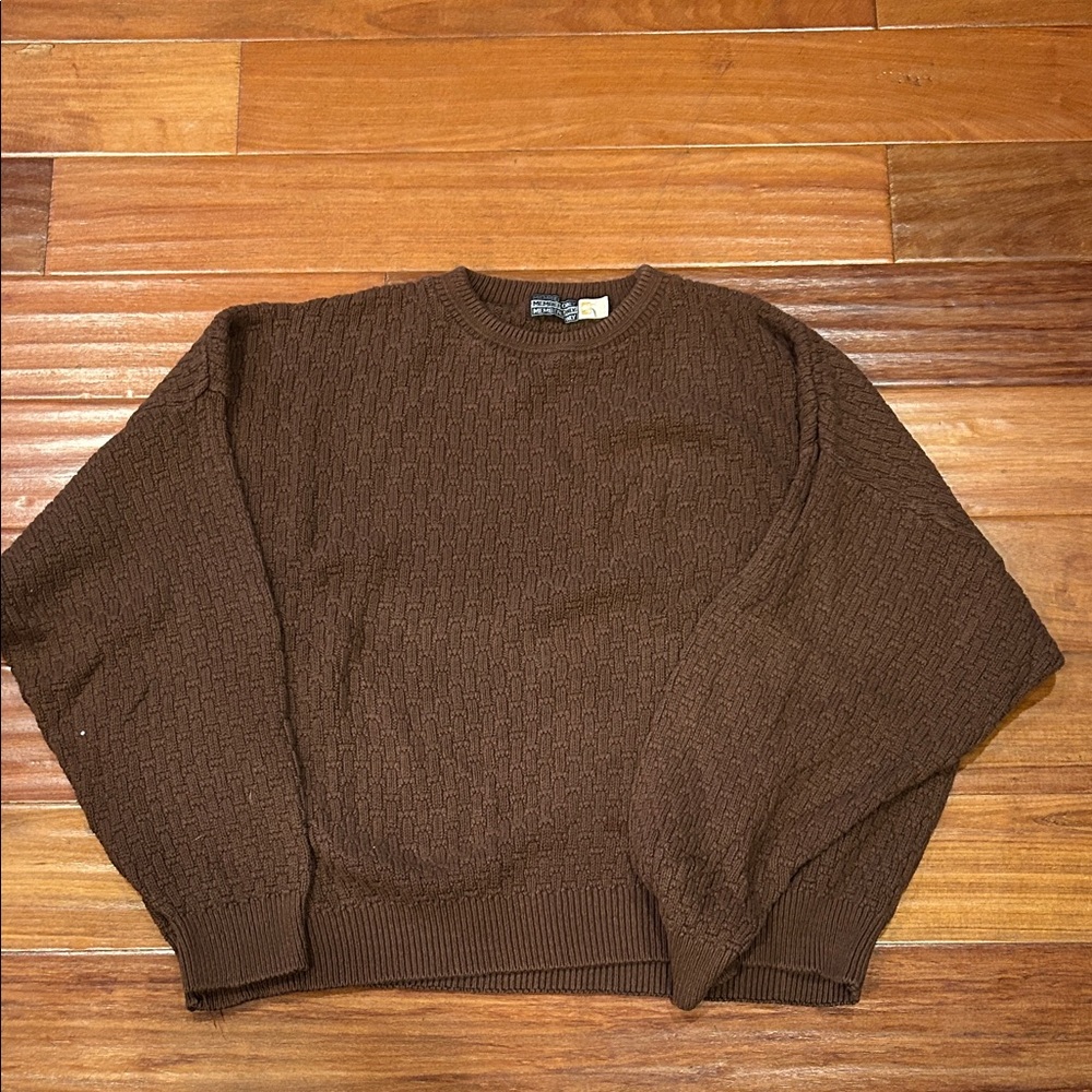 Members Only Rich Brown Crewneck Sweater